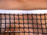 сетка теннисная, толщ. нити 4 мм, трос 5мм, люверсы glav 11.203