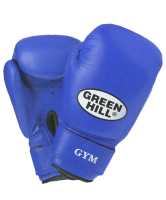 перчатки боксерские gym bgg-2018, 12oz, кожа, синие