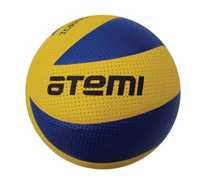 мяч волейбольный atemi tornado, синтетическая кожа pu soft, желт.- син.