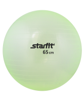 мяч гимнастический gb-105 65 см, прозрачный, зеленый