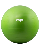 мяч гимнастический gb-101 75 см, антивзрыв, зеленый