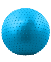 мяч гимнастический массажный gb-301 65 см, антивзрыв, синий