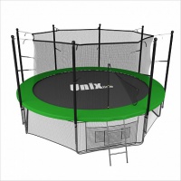 батут unix 12ft (366 см) inside green