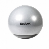 гимнастический мяч 75см reebok rab-40017gr серый/черный