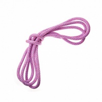 скакалка гимнастическая с люрексом body form bf-sk09 радуга 2,5м, 150гр. (розовый-голубой-фиолетовый