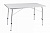 стол складной gogarden party 120 с телескопическими ножками 120см белый