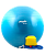 мяч гимнастический gb-102 с насосом 75 см, антивзрыв, синий
