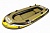 лодка надувная с веслами и насосом (305x136x42см) jilong fishman 350 set 07209-1 темно-зеленая
